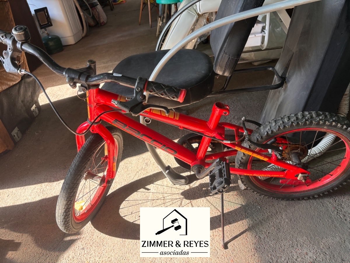 Bicicleta Infantil Roja Sin Asiento