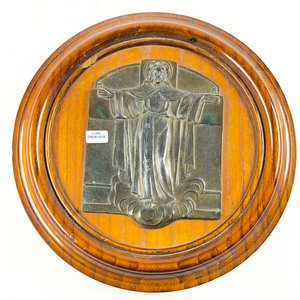 Lote anterior: Colgante circular en madera con placa religiosa 35 cm