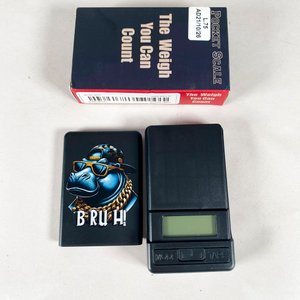 Balanza de Precisión Digital Negra con Diseño "Bruh!" - imagen 1