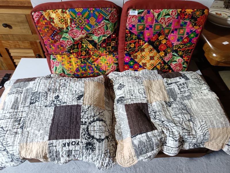 Lote de 4 Almohadones Decorativos Estilo Patchwork