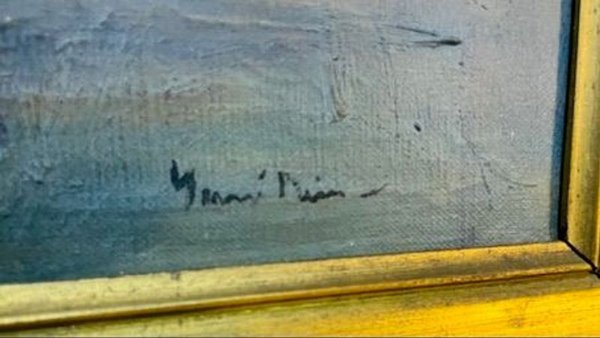 Pintura abstracta firmada en buen estado - imagen 3
