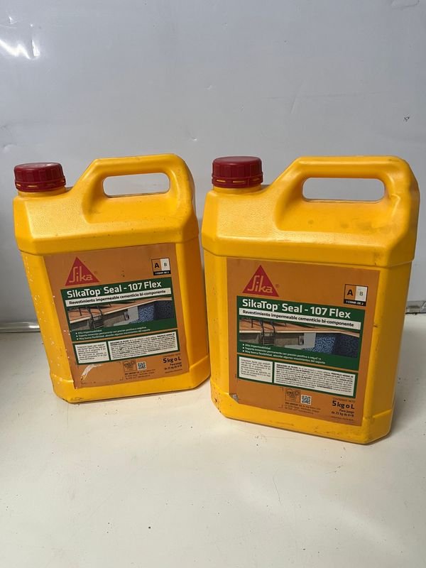 Bidones de 5 Litros Sika Sikatop Seal-107 Flex para Hormigón