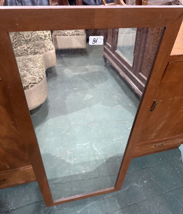 Espejo Rectangular con Marco de Madera