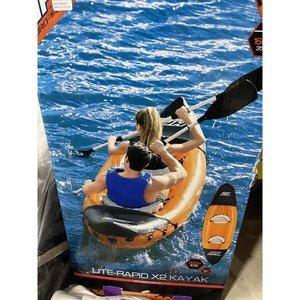 2 Kayaks Inflables Lite-Rapid X2 con Remos y Accesorios - imagen 2