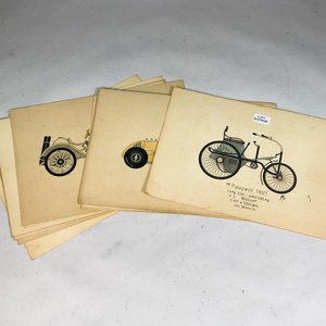 Lote anterior: Lote de Dibujos de Autos Antiguos: Peugeot, Miller y Auto Union