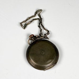 Reloj de Bolsillo Cometa Caja de Plata con Cadena - imagen 4