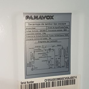 Secarropas Panavox Soleil Blanco - imagen 5