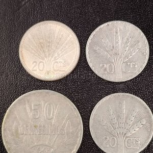 Lote de 4 Monedas: 20 Centésimos y 50 Centésimos - imagen 2