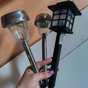 Lote de 3 Faroles Solares para Jardín - imagen 2