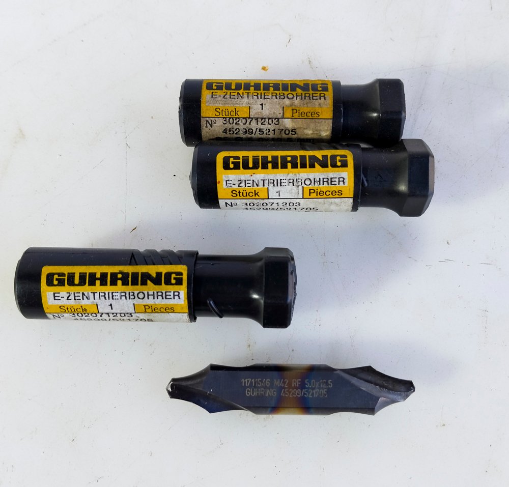 3 Mechas de Centrado Guhring Alemanas Nuevas