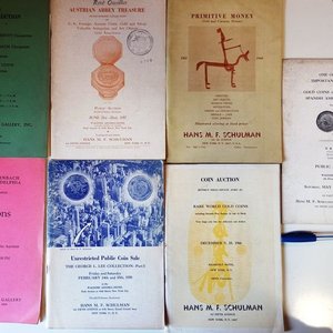 7 Catálogos Numismáticos Americanos HANS SCHULMAN (Años 50s-70s) - imagen 1