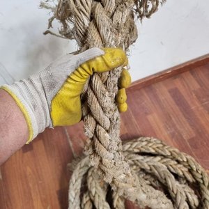 Importante Tramo de Cuerda de Sisal Trenzada de Gran Grosor - 10 Metros - imagen 3