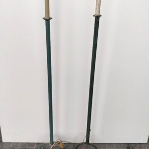 Lote siguiente: Par de Lámparas de Pie Antiguas en Hierro Verde