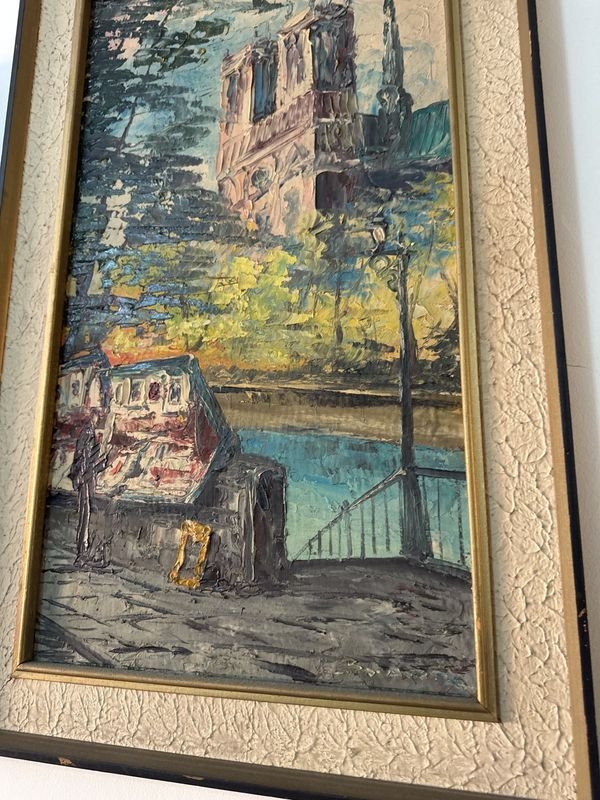Pintura Europea Firmada en Óleo sobre Lienzo - imagen 2