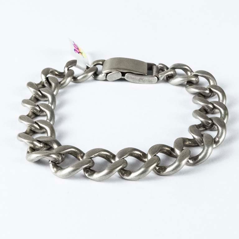 Pulsera de plata en cadena de plata - imagen 2