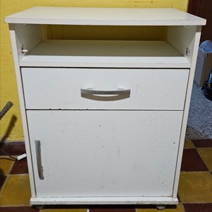 Lote anterior: Mueble Auxiliar de Cocina Moderno Blanco con Ruedas