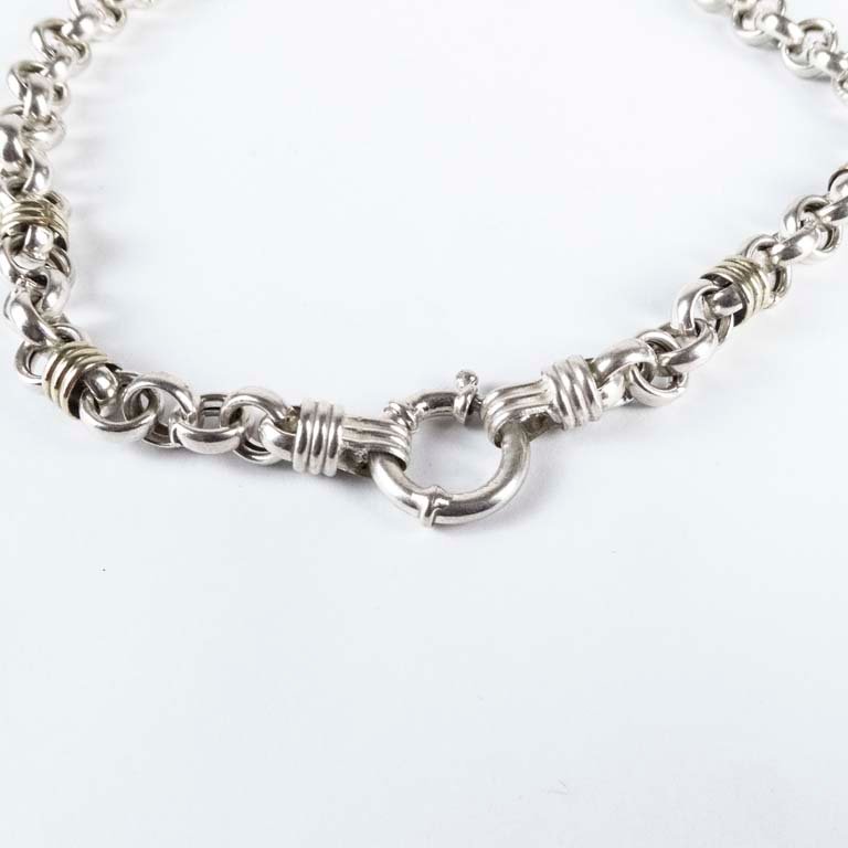 Cadena de plata con cierre marinero - Peso: 40gr - Medidas: 40cm - imagen 2