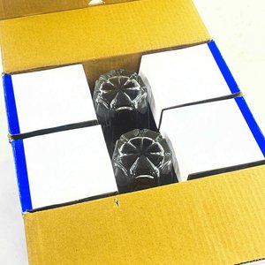 Set de 6 Vasos Altos Hialinos con Base Facetada - imagen 2
