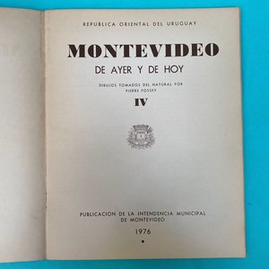 Libro "Montevideo de Ayer y de Hoy" con dibujos de Pierre Fossey (1976) - imagen 2