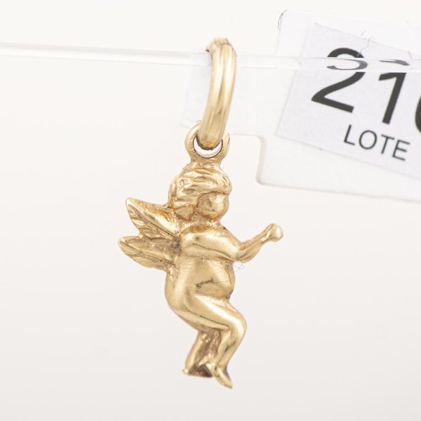 Dije de Oro 18k Figura Ángel con Alas