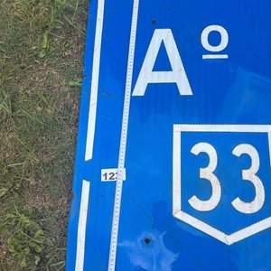 Cartel de Señalización Vial Arroyo Colorado Km 66 Ruta 33 - imagen 2