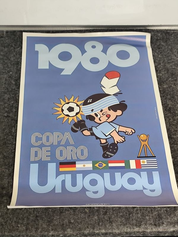 Reimpresión Lienzo "Copa de Oro Uruguay 1980"
