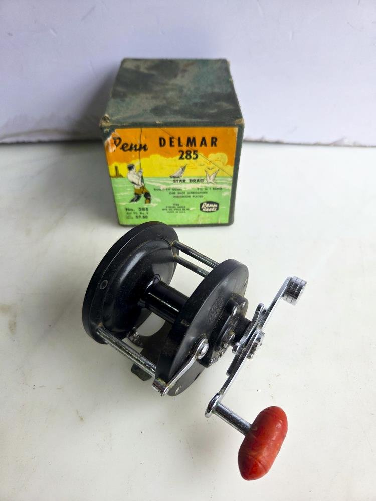 Reel de pesca Penn Delmar 285 USA con caja