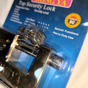 Candado de Seguridad DONG YA de Perno 90mm con 4 Llaves, Nuevo en Blíster - imagen 4