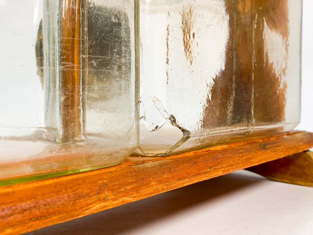 Caramelera en madera con tapas de bronce - imagen 5