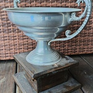 Trofeo Metálico con Asas de Dragón y Dos Medallas con Cintas - imagen 2