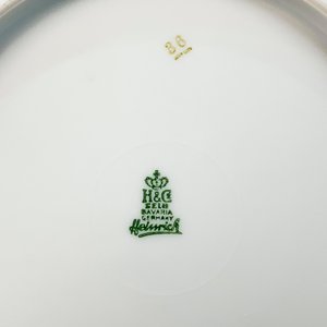 Juego de Postre Porcelana Bavaria Blanco Decoración Floral (7 Piezas) - imagen 5