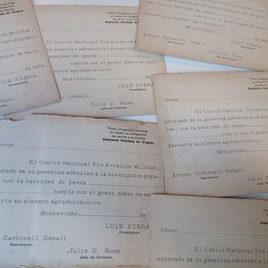 Lote de Postales Antiguas: Aviación Militar, Barcos y Uniformes (1924) - imagen 4