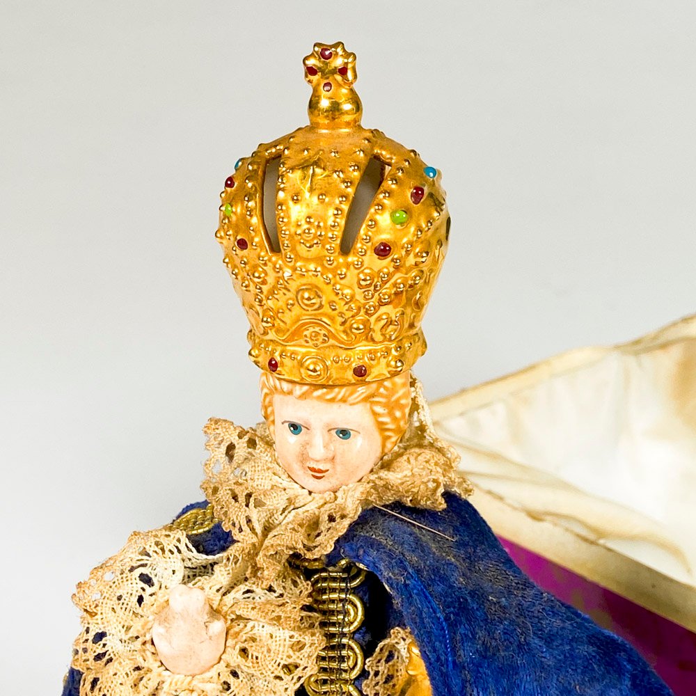 Figura de porcelana checa, altura 17 cm, con caja - imagen 2