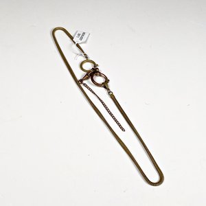 Cadena para Reloj de Bolsillo Enchapada en Bronce, 50 cm - imagen 2