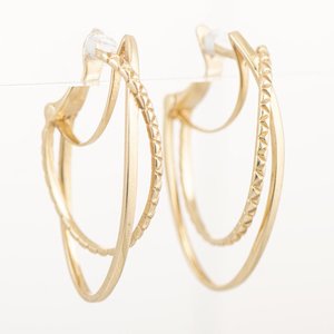 Par de Caravana Aro Oro 18k - imagen 2