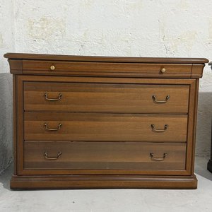 Cómodas de Madera Oscura con Tiradores Dorados - imagen 5