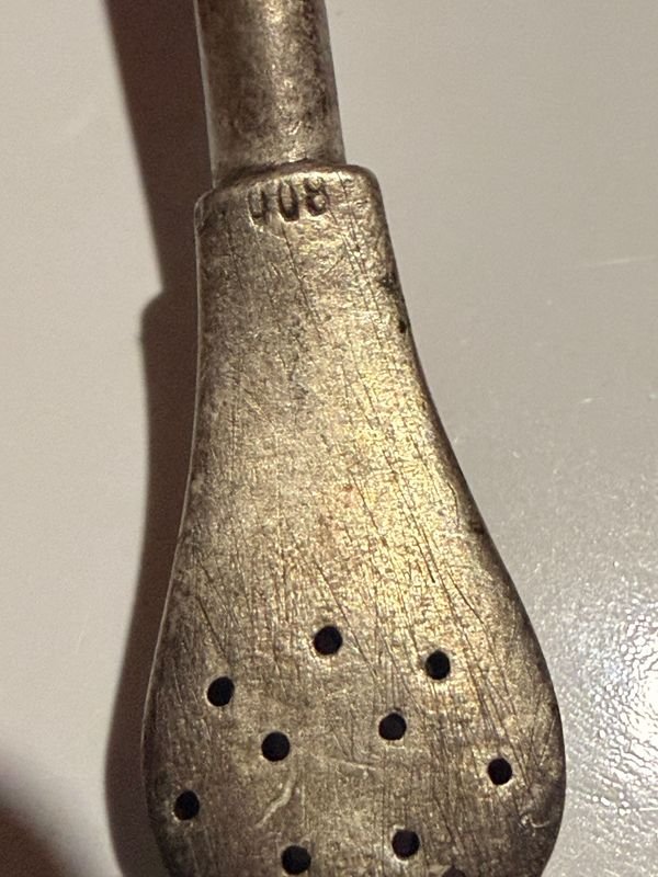 Bombilla en plata 800 con pico dorado - imagen 3
