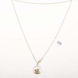 Cadena de Oro 18k con Dije de Ángel y Circonio - imagen 2