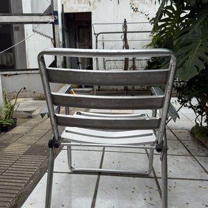 Silla Plegable de Aluminio Plateada - imagen 6