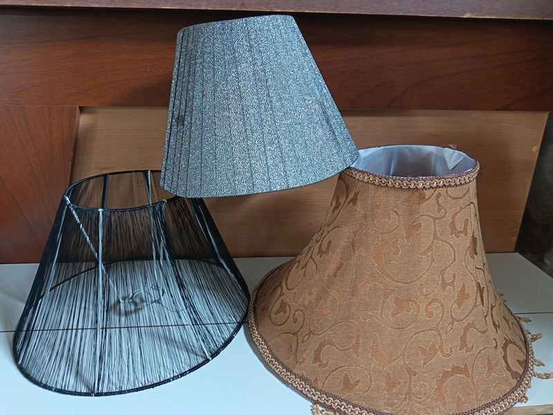 Lote de 3 Pantallas para Lámparas Grandes Nuevas