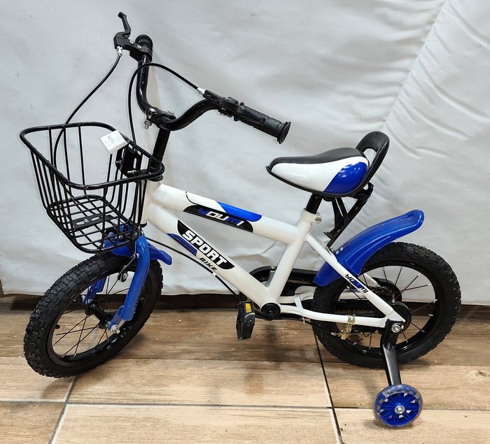 Bicicleta infantil con ruedas de entrenamiento y accesorios - imagen 1