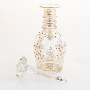 Botellón de Cristal Murano Decorado con Flores y Detalles Dorados - 30cm - imagen 3