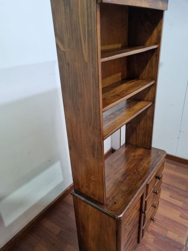 Aparador en Madera con Estantería de Vidrio - imagen 5