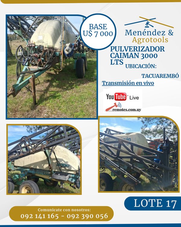 Pulverizador Caimán 3000 para Agricultura - imagen 1