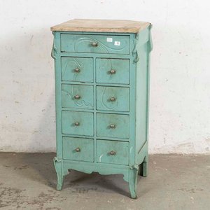 Lote anterior: Cajonero Art Nouveau con 9 Cajones y Tapa de Mármol