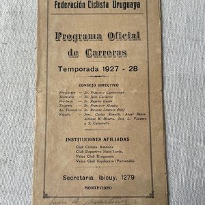 Programa Oficial de Carreras Ciclistas Federación Uruguaya 1927-28 - imagen 4