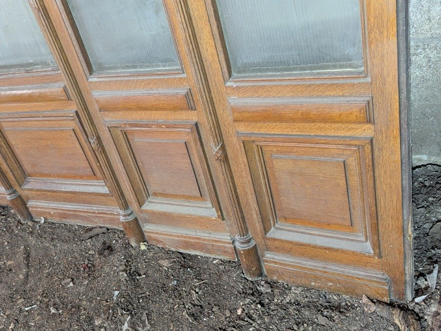 Puerta de madera antigua con seis paneles - imagen 19