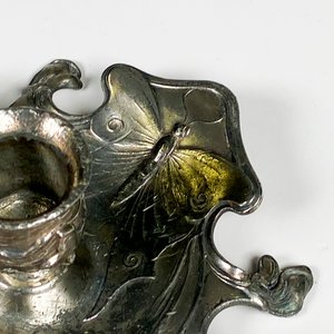 Palmatoria Art Nouveau WMF de Metal Plateado con Mariposa - imagen 4