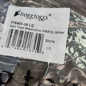 Chaqueta Frogg Toggs Tekk Toad Transpirable para Lluvia/Vadeo, Talle L, Stone - imagen 4