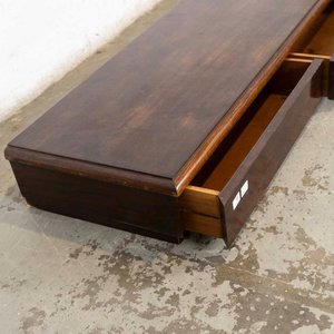 Consola para Amurar con Tres Cajones - Madera Oscura - imagen 3